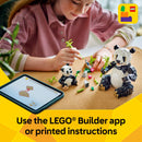LEGO Creator 3 in 1 Wild Animals Panda Family Building Toy - Kids Toy for Girls & Boys, Ages 8+ - Build Panda, Penquin, or Orca - Gift for Birthdays- 31165