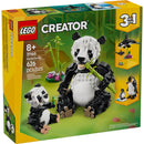 LEGO Creator 3 in 1 Wild Animals Panda Family Building Toy - Kids Toy for Girls & Boys, Ages 8+ - Build Panda, Penquin, or Orca - Gift for Birthdays- 31165