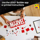 LEGO Marvel: MARVEL Logo & Minifigures Building Toy - Marvel Collectible Set for Kids, Boys and Girls, Ages 12+ - Model Kit with 5 Minifigures - Gift Idea for Birthday - 76313