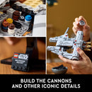LEGO Star Wars: A New Hope Millennium Falcon 25th Anniversary Buildable Starship Model, Collectible Star Wars Home Décor, Building Set for Adults, Gift Idea for Star Wars Fans, 75375