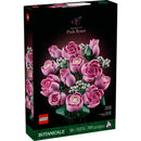 LEGO Botanicals Bouquet of Pink Roses Artificial Flowers - Building Blocks for Adults, Ages 18+ - Gift for Birthdays or Special Occasions - Flowers for Home Office, Shelf or Room Decor - 10374