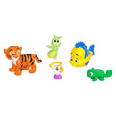 Disney Princess & Friends Set with 5 Small Dolls in Sparkling Outfits & 5 Friend Figures