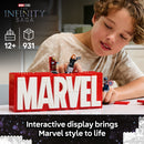 LEGO Marvel: MARVEL Logo & Minifigures Building Toy - Marvel Collectible Set for Kids, Boys and Girls, Ages 12+ - Model Kit with 5 Minifigures - Gift Idea for Birthday - 76313