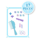 Disney Frozen 2 Elsa Styling Head, 17-Pieces Include Wear and Share Accessories, Blonde, Hair Styling for Kids, Kids Toys for Ages 3 up