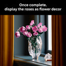 LEGO Botanicals Bouquet of Pink Roses Artificial Flowers - Building Blocks for Adults, Ages 18+ - Gift for Birthdays or Special Occasions - Flowers for Home Office, Shelf or Room Decor - 10374