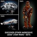 LEGO Star Wars: A New Hope Millennium Falcon 25th Anniversary Buildable Starship Model, Collectible Star Wars Home Décor, Building Set for Adults, Gift Idea for Star Wars Fans, 75375