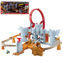 Hot Wheels Mario Kart Bowser’s Castle Track Set with 1:64 Scale Die-Cast Kamek Toy Vehicle & Storage