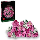LEGO Botanicals Bouquet of Pink Roses Artificial Flowers - Building Blocks for Adults, Ages 18+ - Gift for Birthdays or Special Occasions - Flowers for Home Office, Shelf or Room Decor - 10374