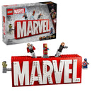 LEGO Marvel: MARVEL Logo & Minifigures Building Toy - Marvel Collectible Set for Kids, Boys and Girls, Ages 12+ - Model Kit with 5 Minifigures - Gift Idea for Birthday - 76313