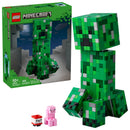 LEGO Minecraft The Creeper Kids Toy - Minecraft Toy for Gaming Fans - Room Decor for Gamers 10 and Up - Poseable Action Figure with 1st Version Minifigure - Cool Gift for Boys and Girls - 21276
