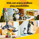 LEGO Creator 3 in 1 Wild Animals Panda Family Building Toy - Kids Toy for Girls & Boys, Ages 8+ - Build Panda, Penquin, or Orca - Gift for Birthdays- 31165