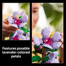 LEGO Botanicals Hibiscus Flower Building Set - Artificial Plant & Flower Building Blocks for Women & Men, Ages 18+ - Home, Office Decor Gift Idea - 10372