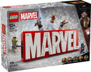 LEGO Marvel: MARVEL Logo & Minifigures Building Toy - Marvel Collectible Set for Kids, Boys and Girls, Ages 12+ - Model Kit with 5 Minifigures - Gift Idea for Birthday - 76313