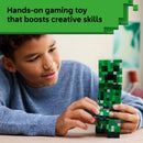 LEGO Minecraft The Creeper Kids Toy - Minecraft Toy for Gaming Fans - Room Decor for Gamers 10 and Up - Poseable Action Figure with 1st Version Minifigure - Cool Gift for Boys and Girls - 21276